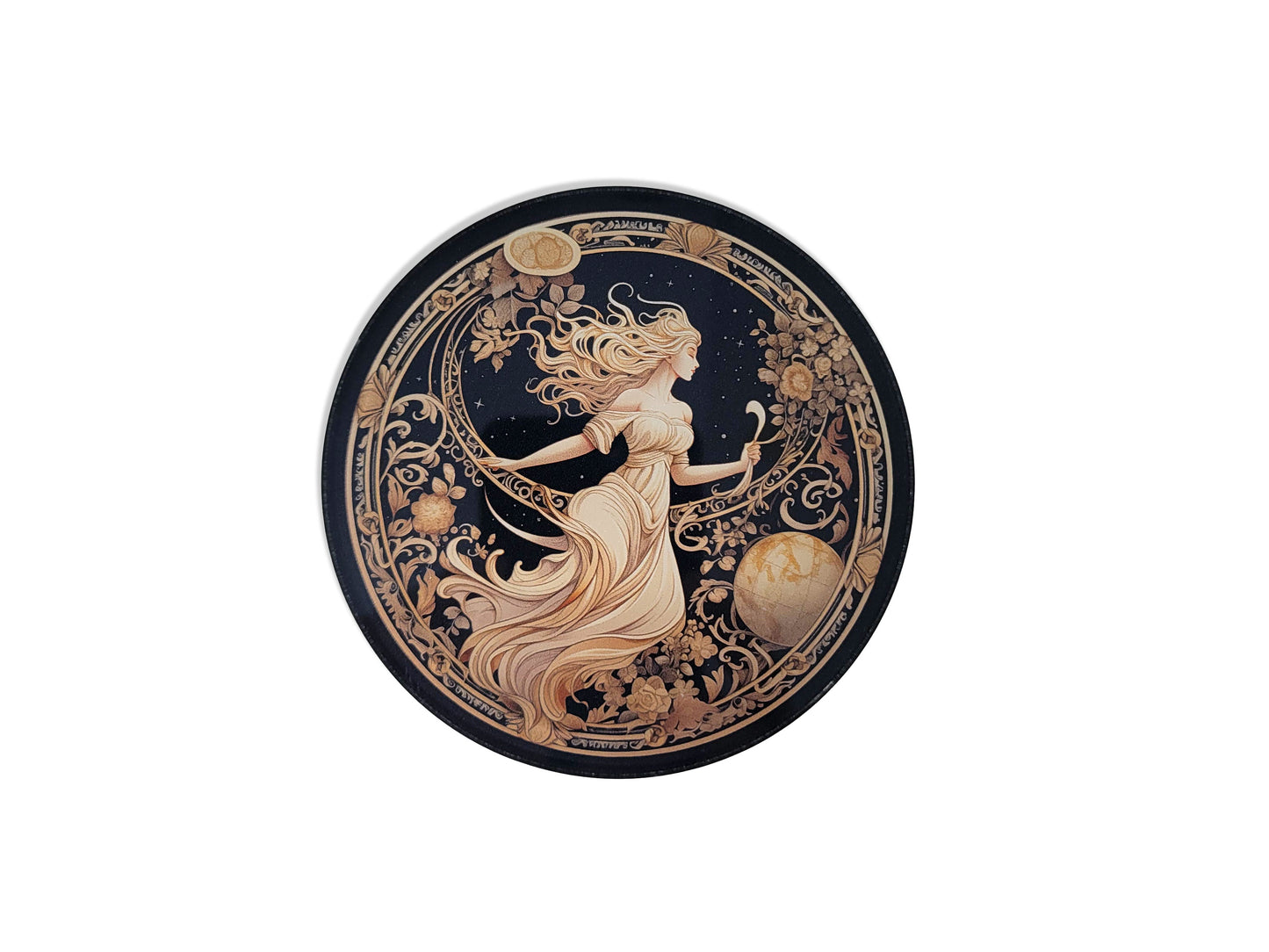 Acrylic Coaster "Celestial Seraphine" Set of 4