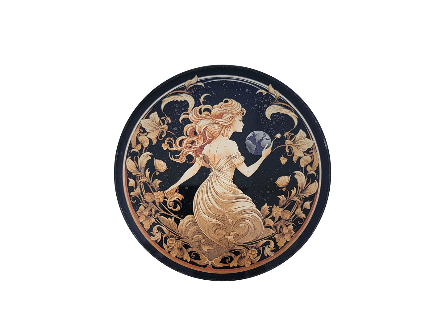 Acrylic Coaster "Celestial Seraphine" Set of 4