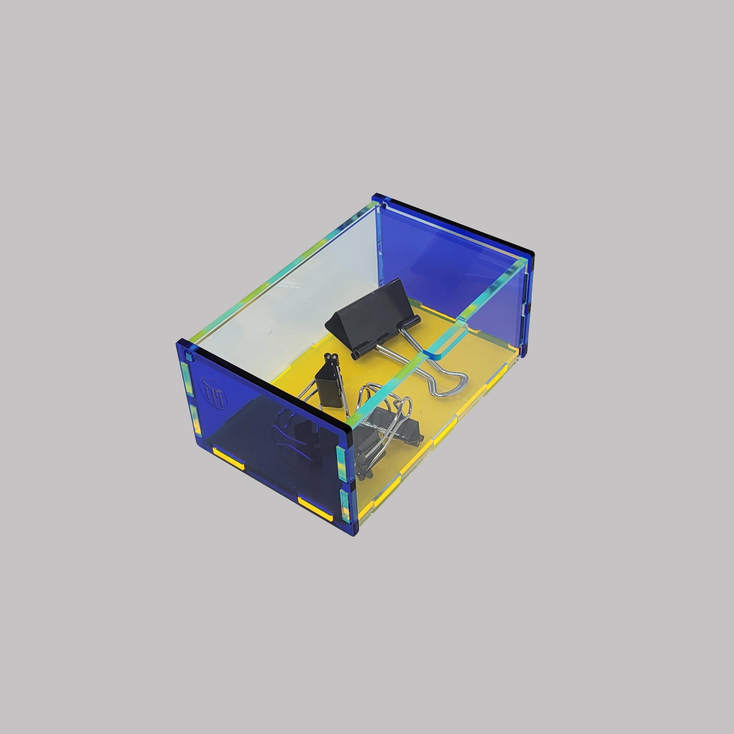 Cobalt Blue / Neon Yellow Desk Setup