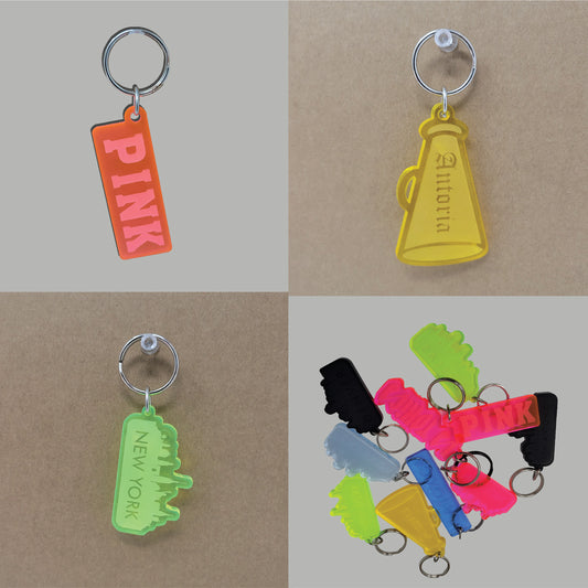 Custom Shape Keychain