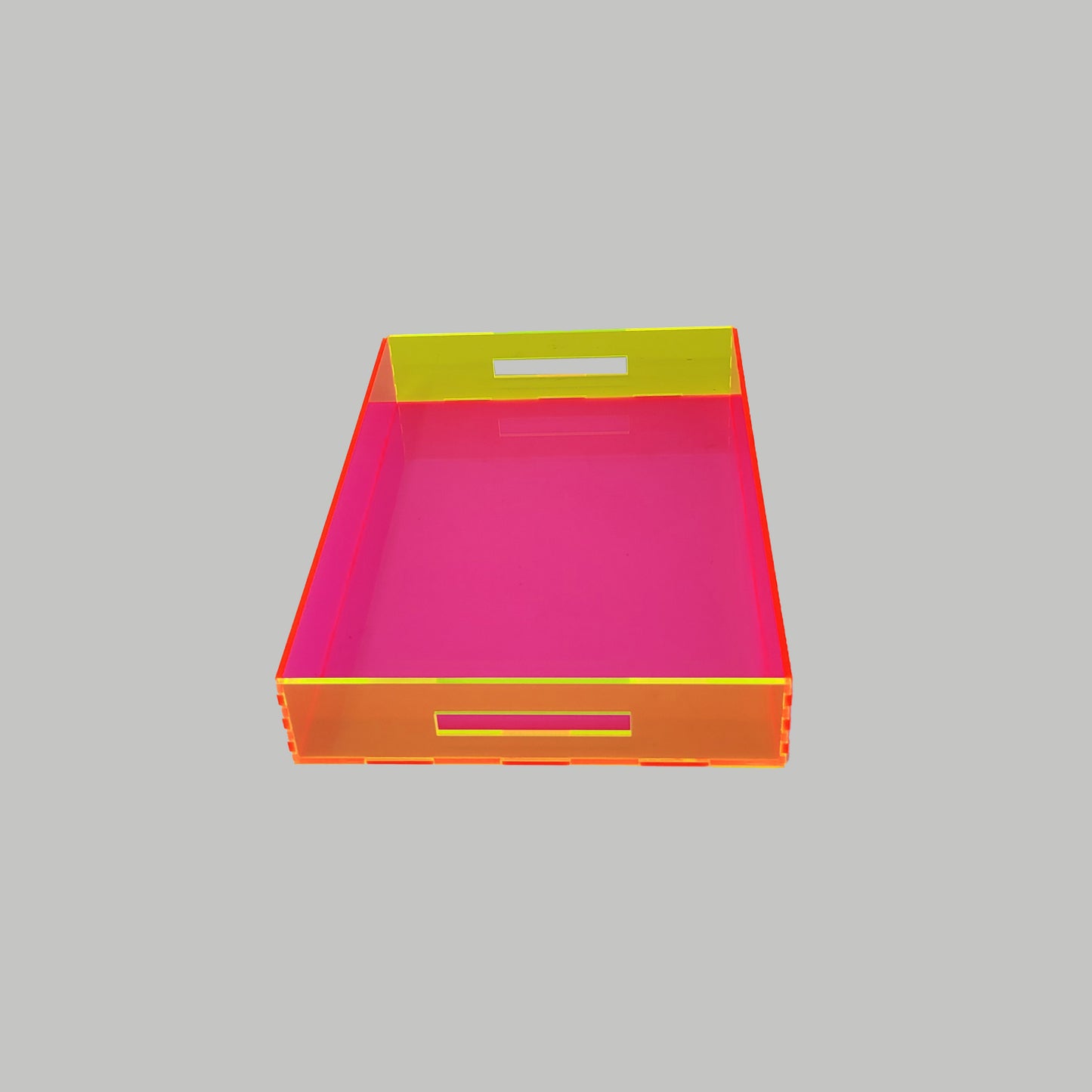 Tray Desk Organizer Neon Pink / Neon Green