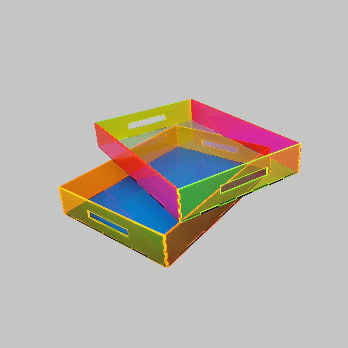 Tray Desk Organizer Neon Orange / Neon Blue / Neon Yellow
