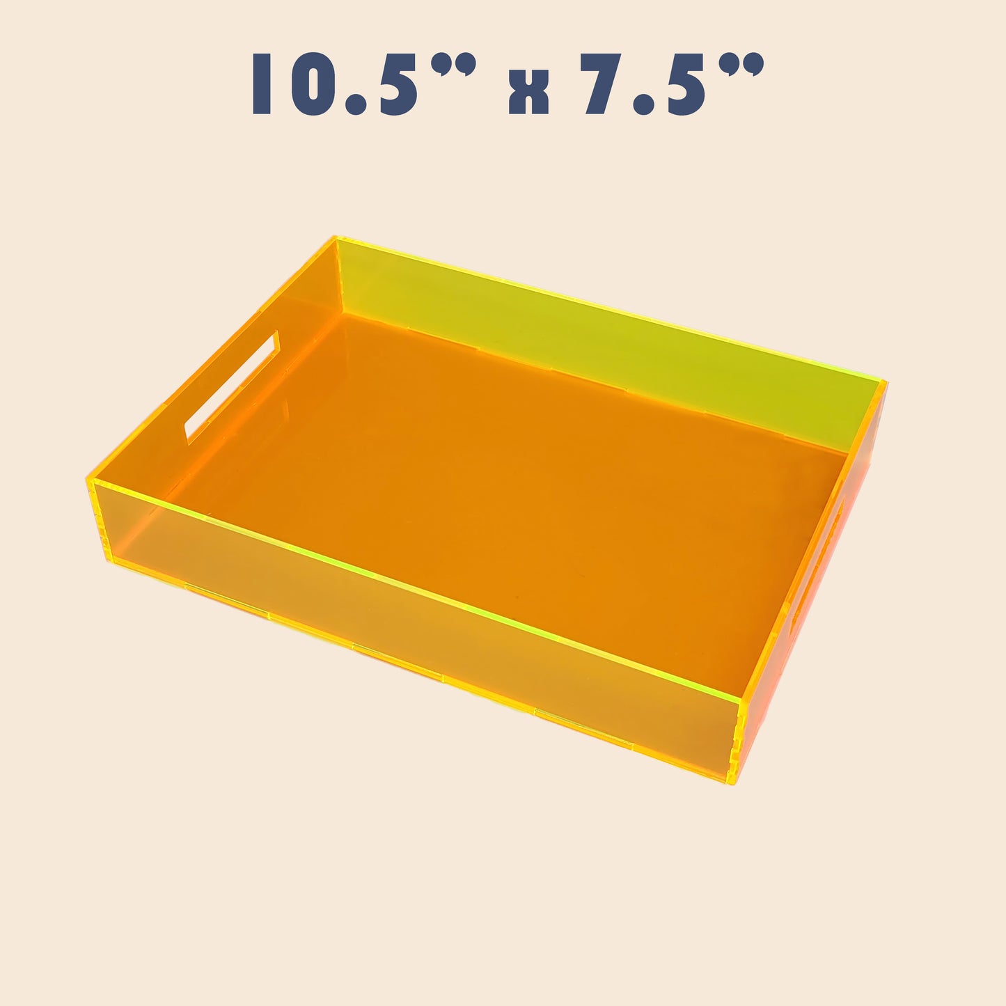 Tray Desk Organizer Neon Orange / Neon Yellow