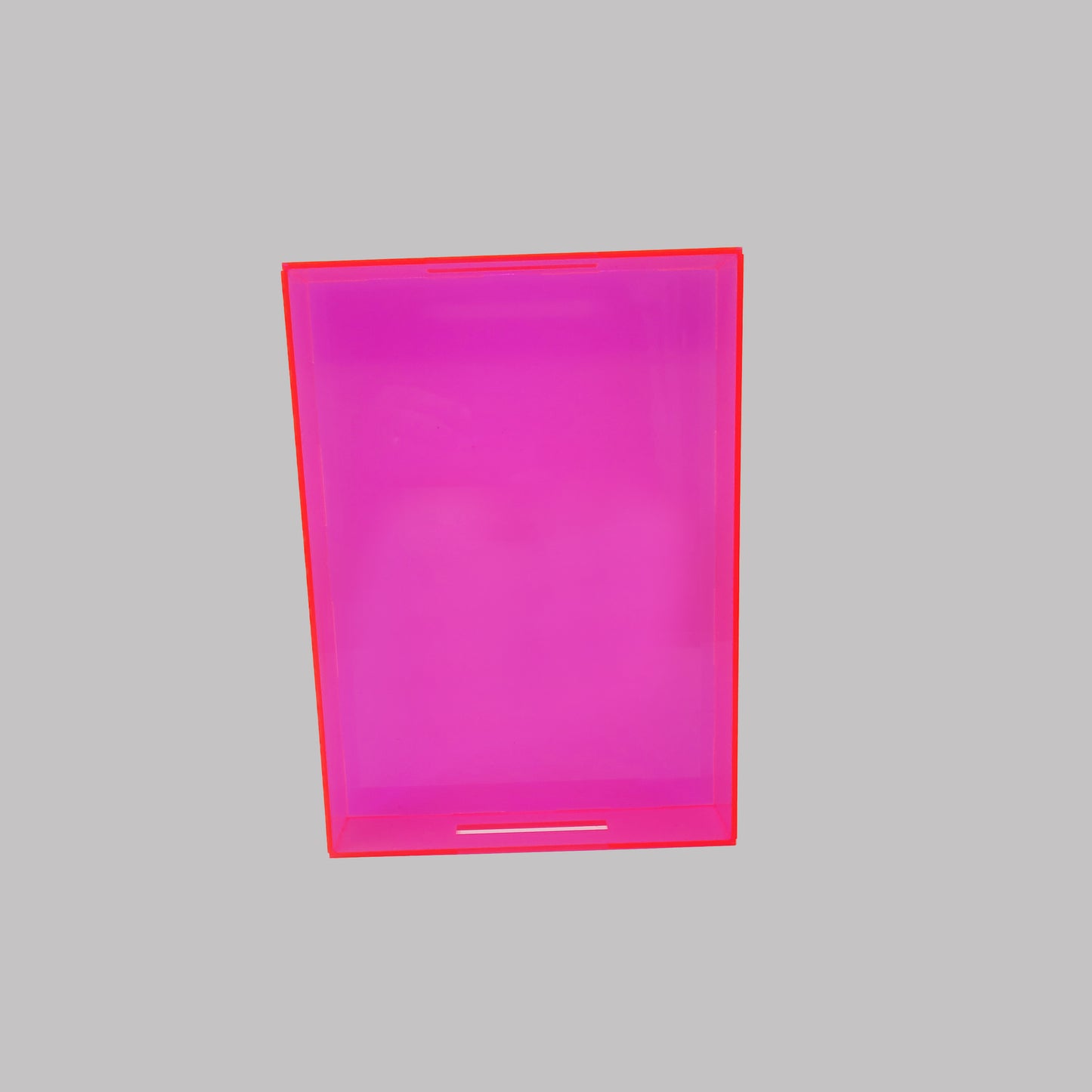 Tray Desk Organizer Neon Pink