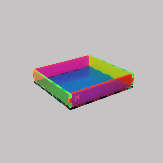 Square Neon Pink  / Neon Green / Blue Acrylic Tray