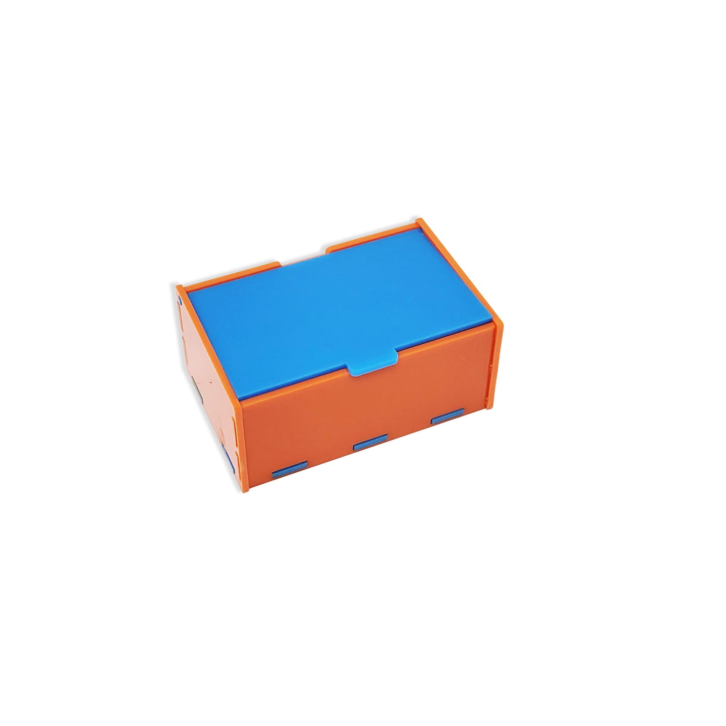 Paperclip Desk Organizer Box Orange / Blue Box