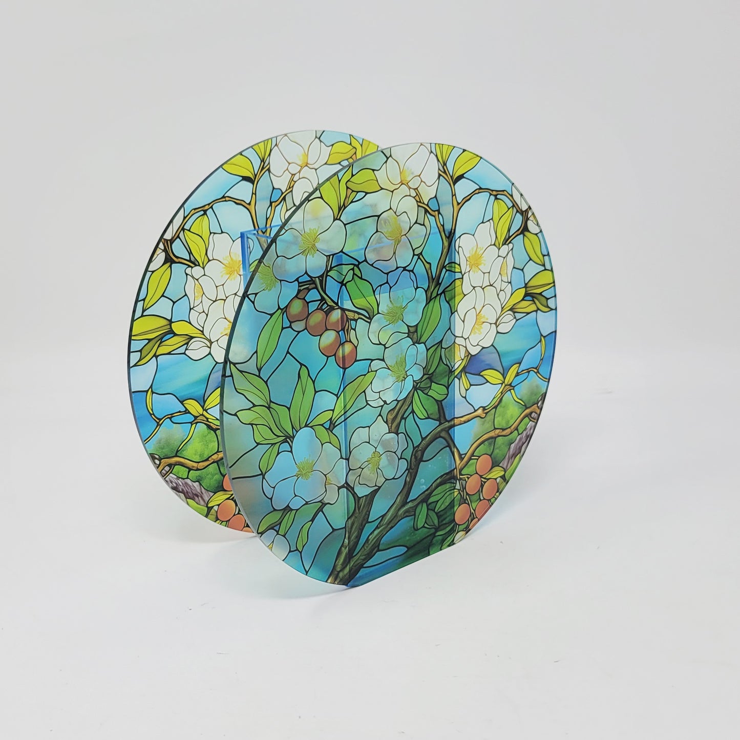 Blue Blossom Acrylic Ensemble Vase