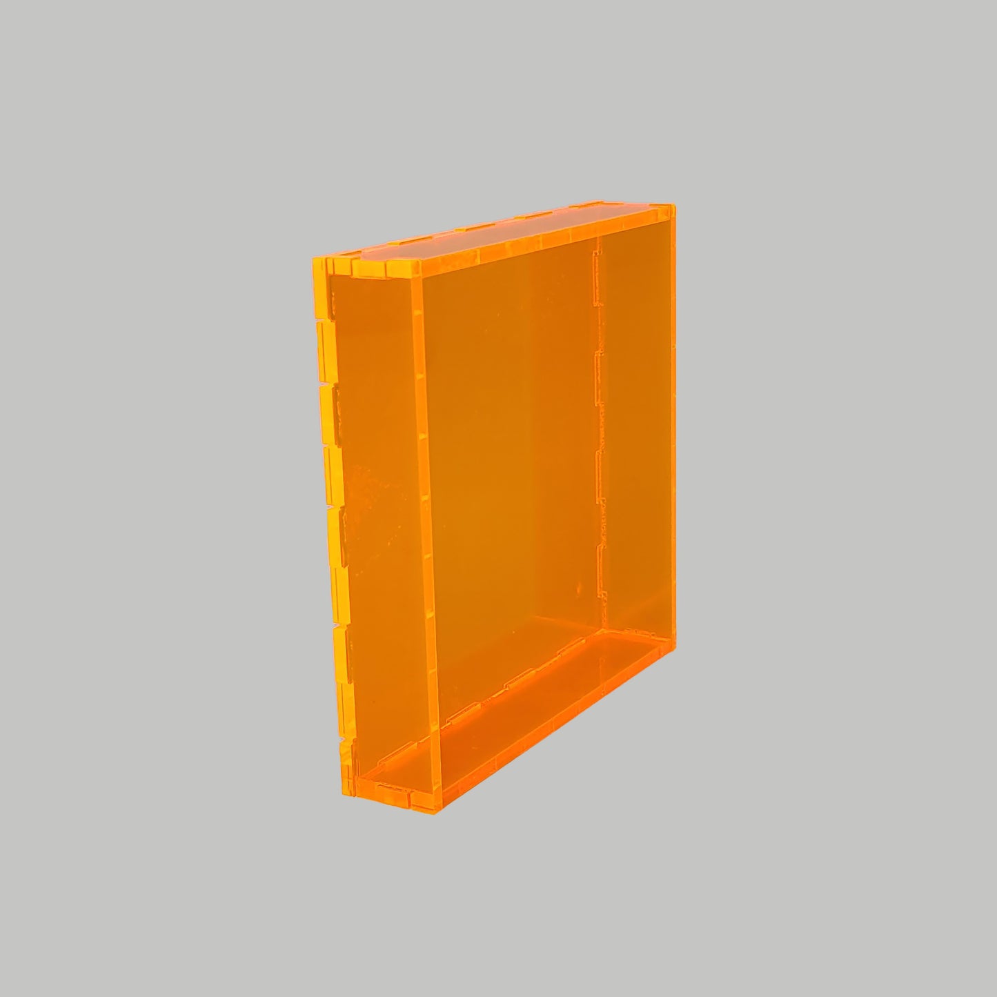 Square Neon Orange Acrylic Tray