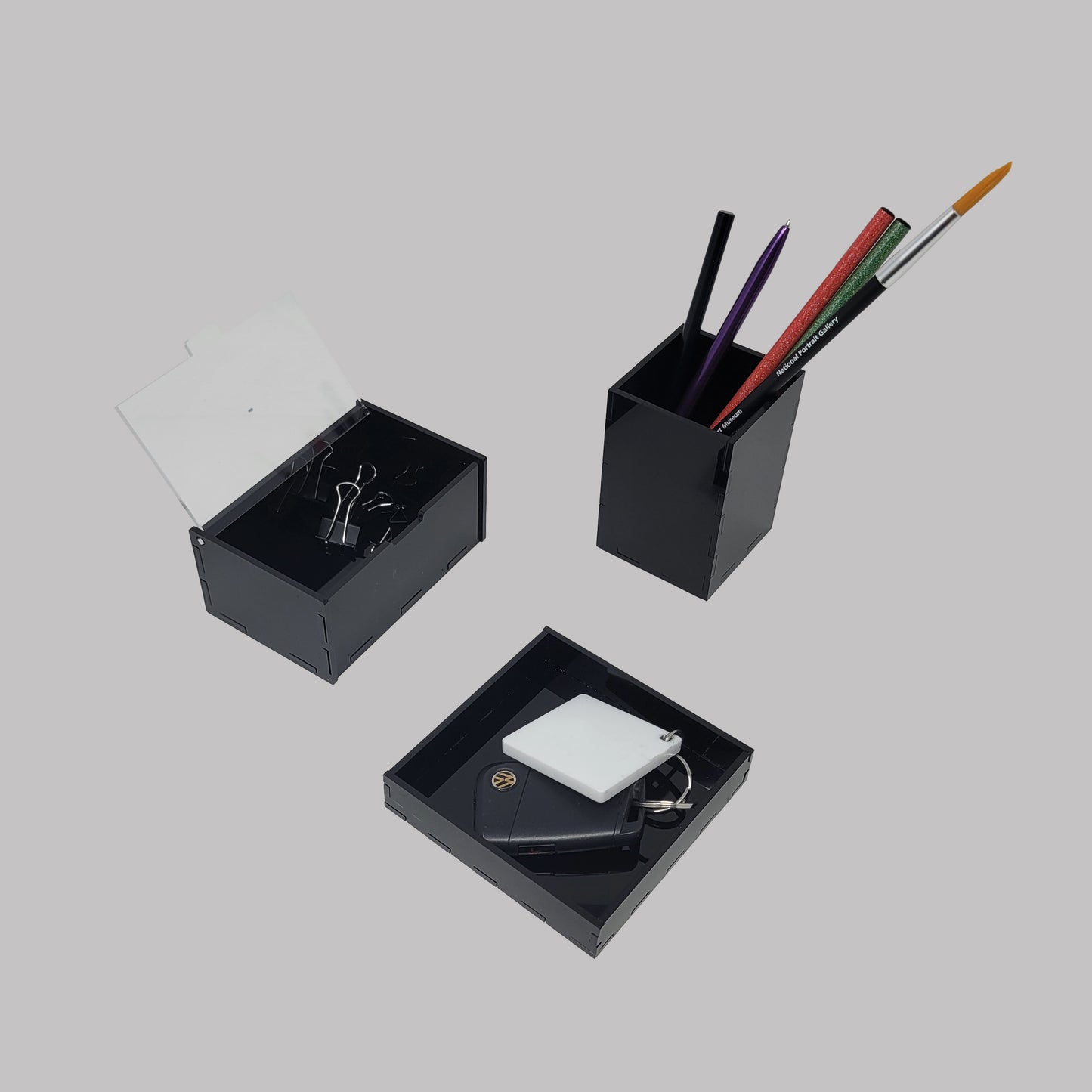 Square Black Acrylic Tray