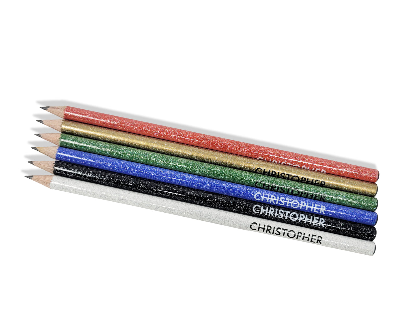Glitzwood Sparkle Pencils Set of 6