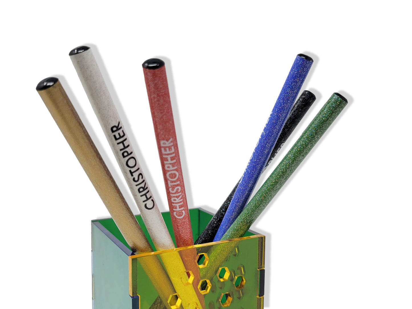 Glitzwood Sparkle Pencils Set of 6