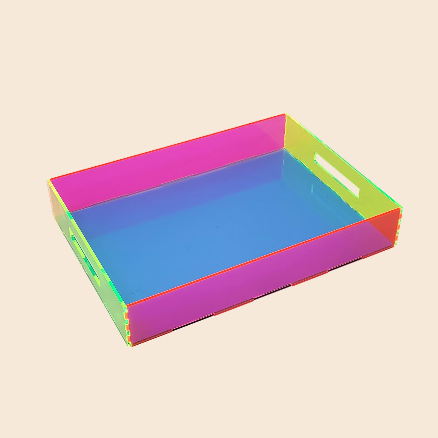 Tray Desk Organizer Neon Pink / Neon Green / Neon Blue