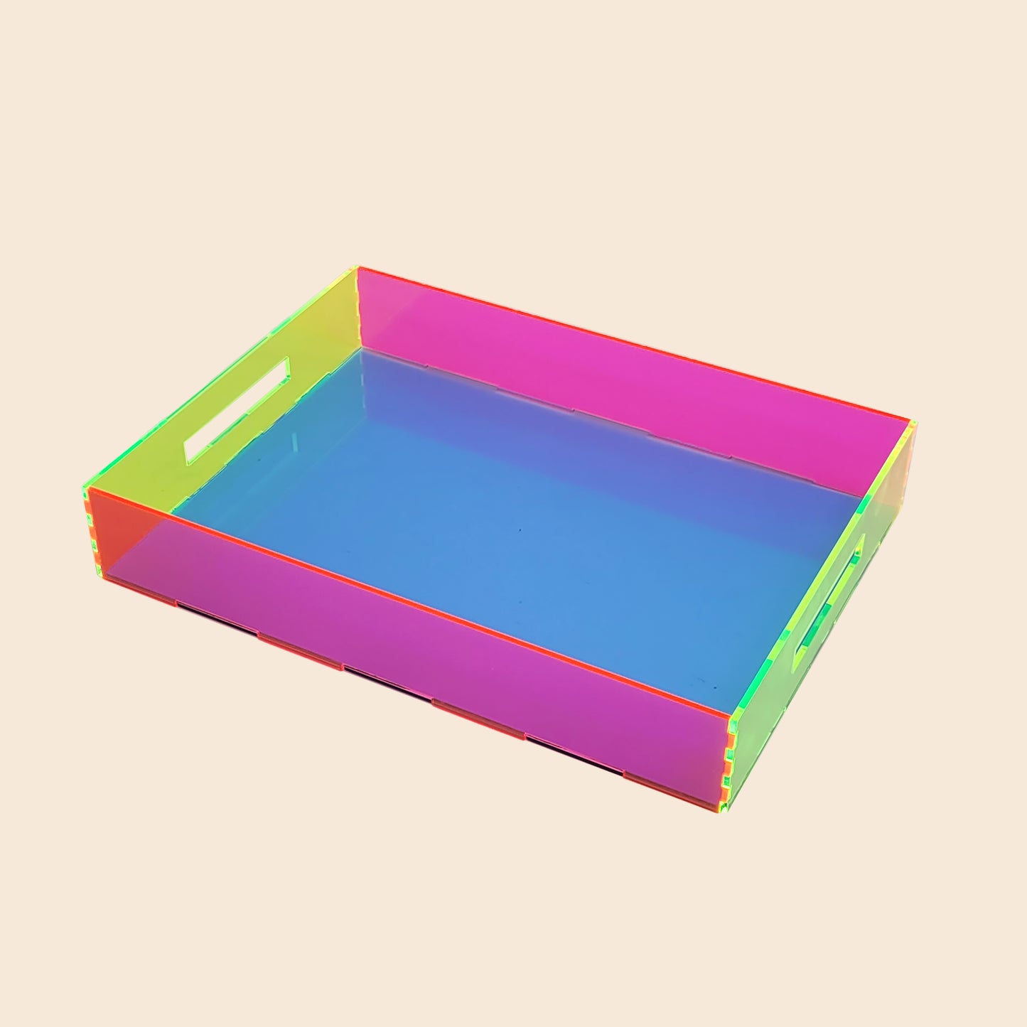 Tray Desk Organizer Neon Pink / Neon Green / Neon Blue