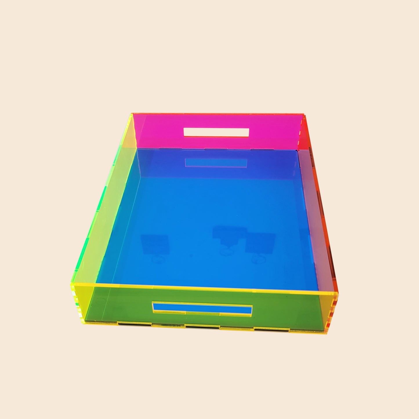 Tray Desk Organizer Neon Pink / Neon Green / Neon Blue