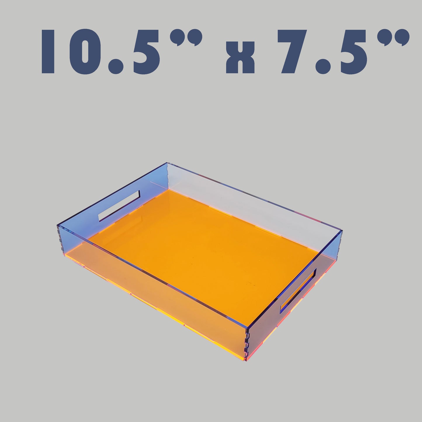 Tray Desk Organizer Neon Blue / Neon Orange