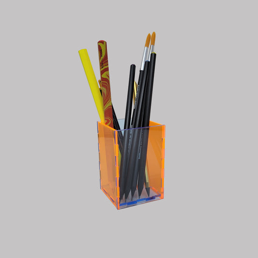 Neon Orange  Neon Blue Pencil Holder