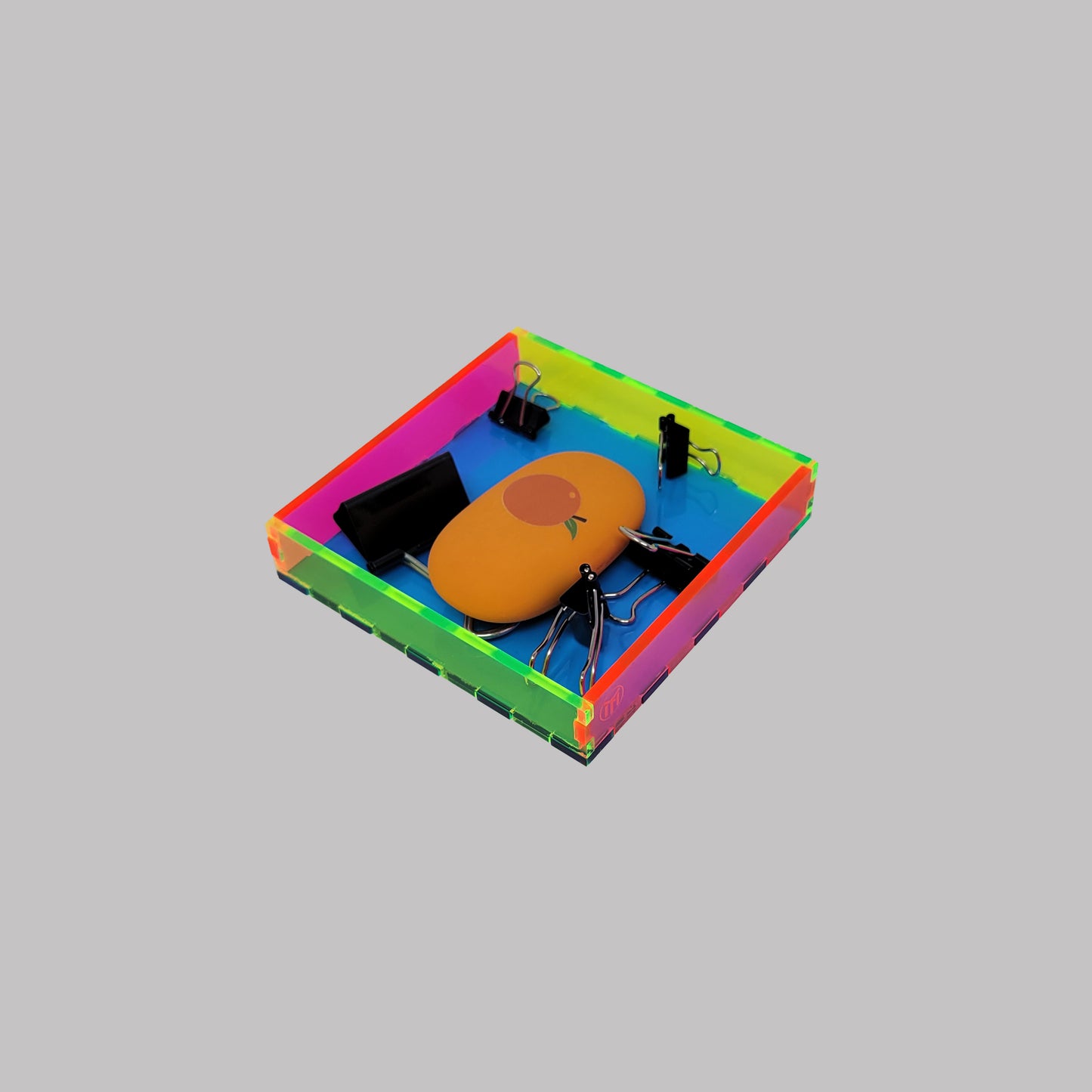 Square Neon Pink  / Neon Green / Blue Acrylic Tray
