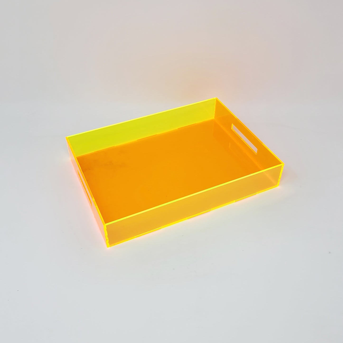 Tray Desk Organizer Neon Orange / Neon Yellow