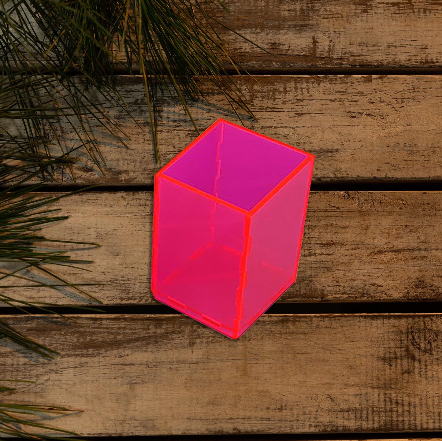 Neon Pink Pencil Holder