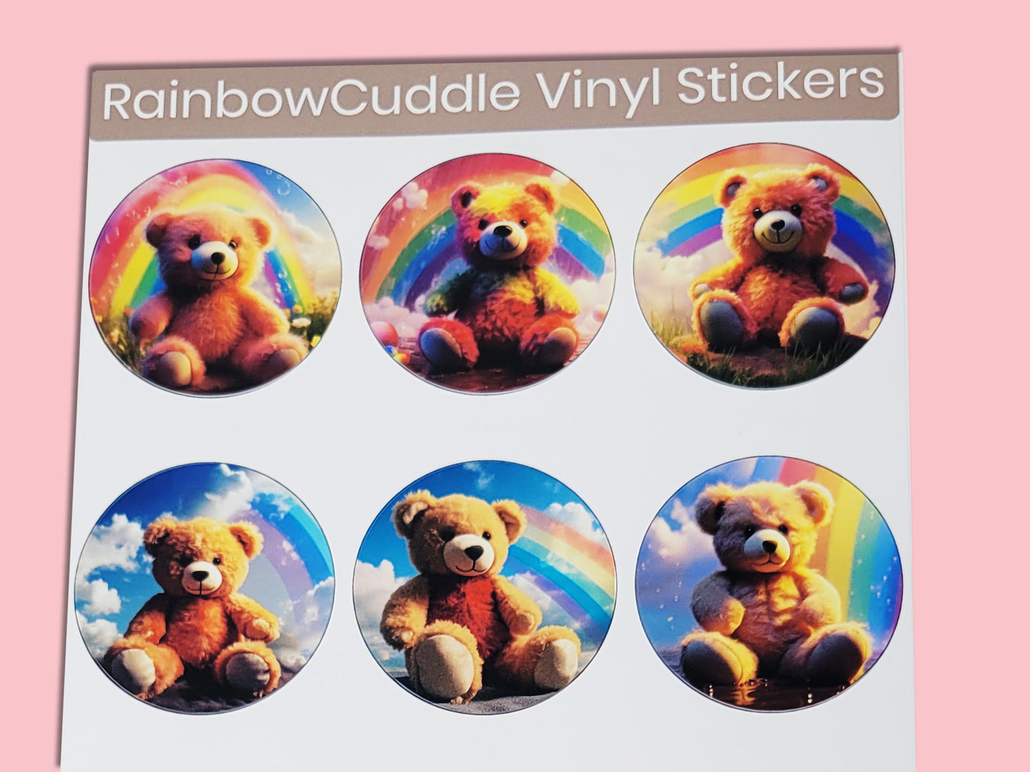 46 RainbowCuddle Vinyl Stickers - A Spectrum of Joy