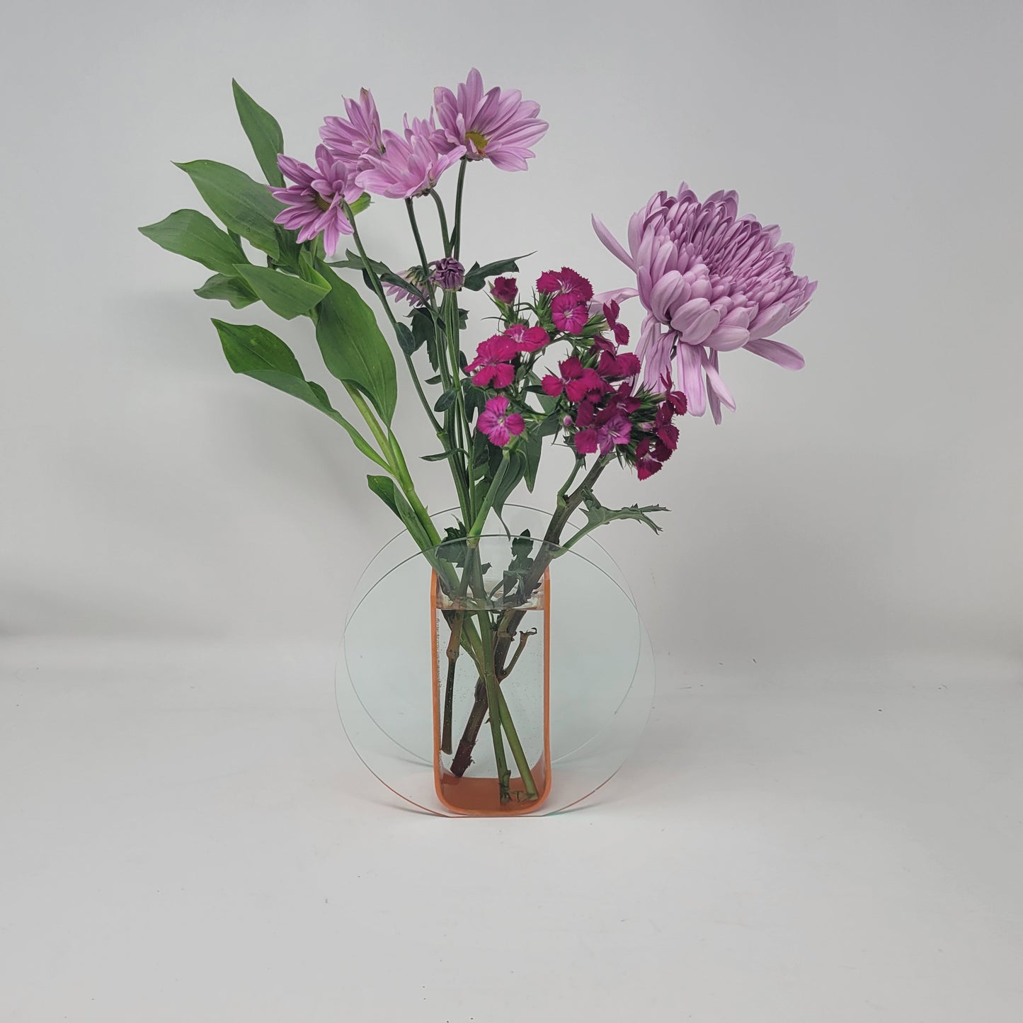 Clear Charm: Acrylic Bloom Flower Vase