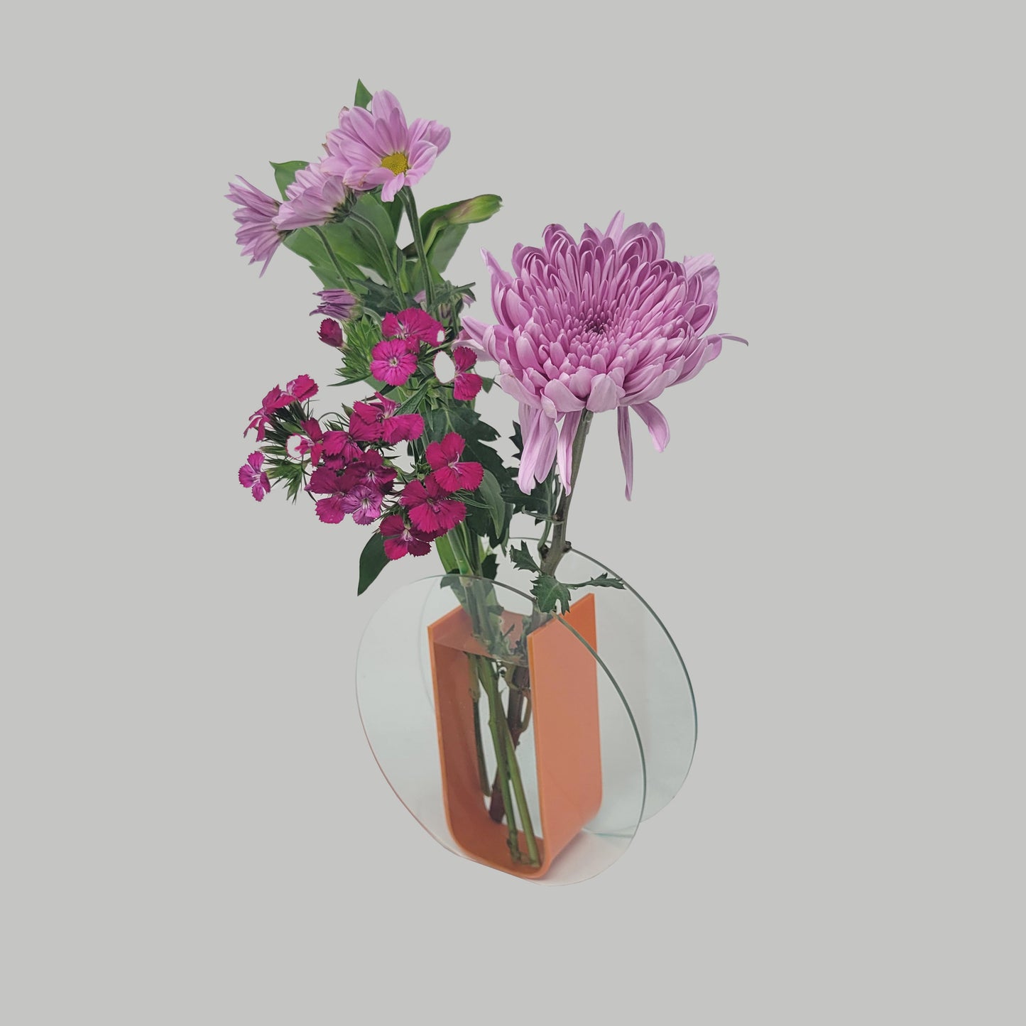 Clear Charm: Acrylic Bloom Flower Vase