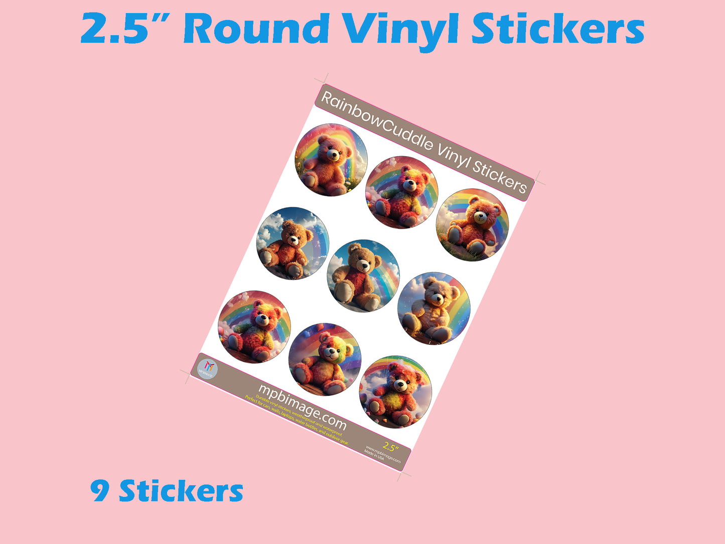 46 RainbowCuddle Vinyl Stickers - A Spectrum of Joy