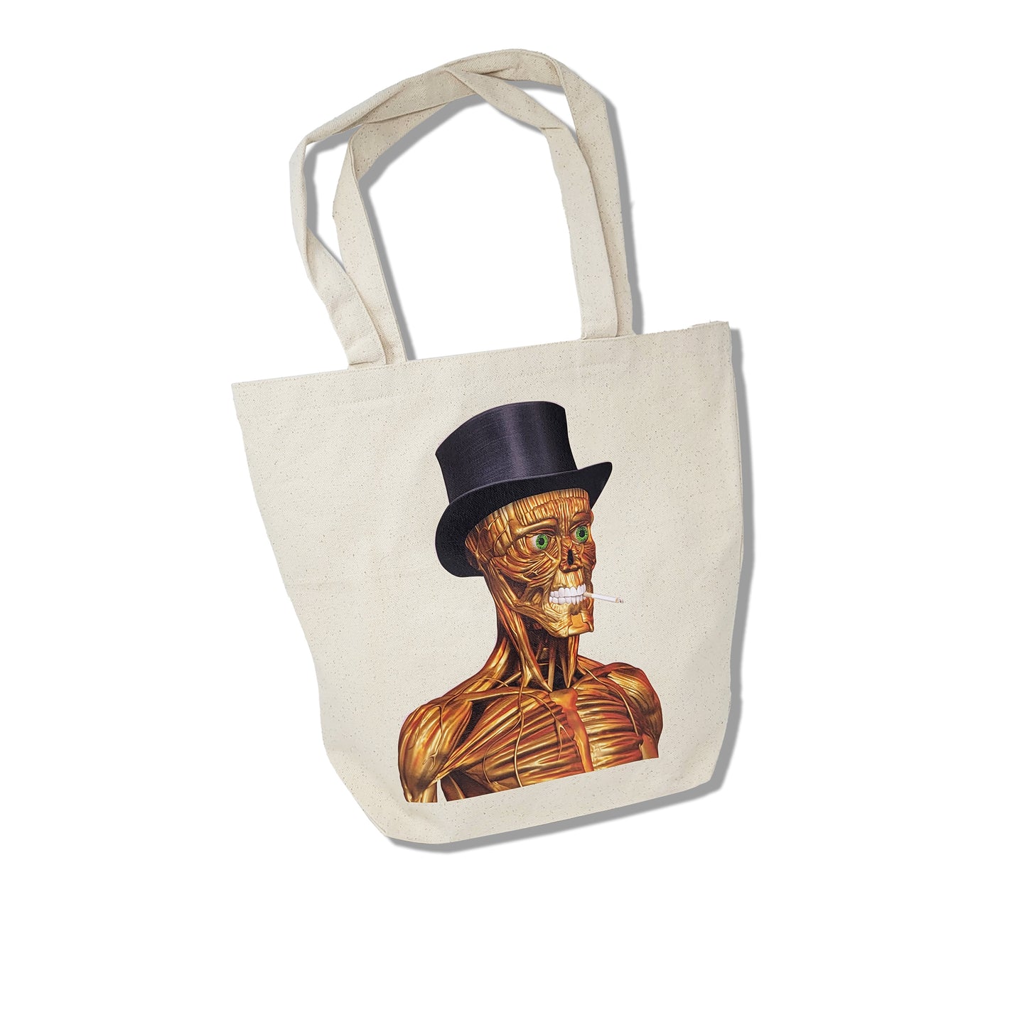 Canvas Tote Bag " The Smoking Guy"