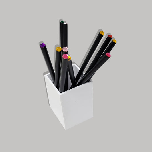 White Pencil Holder