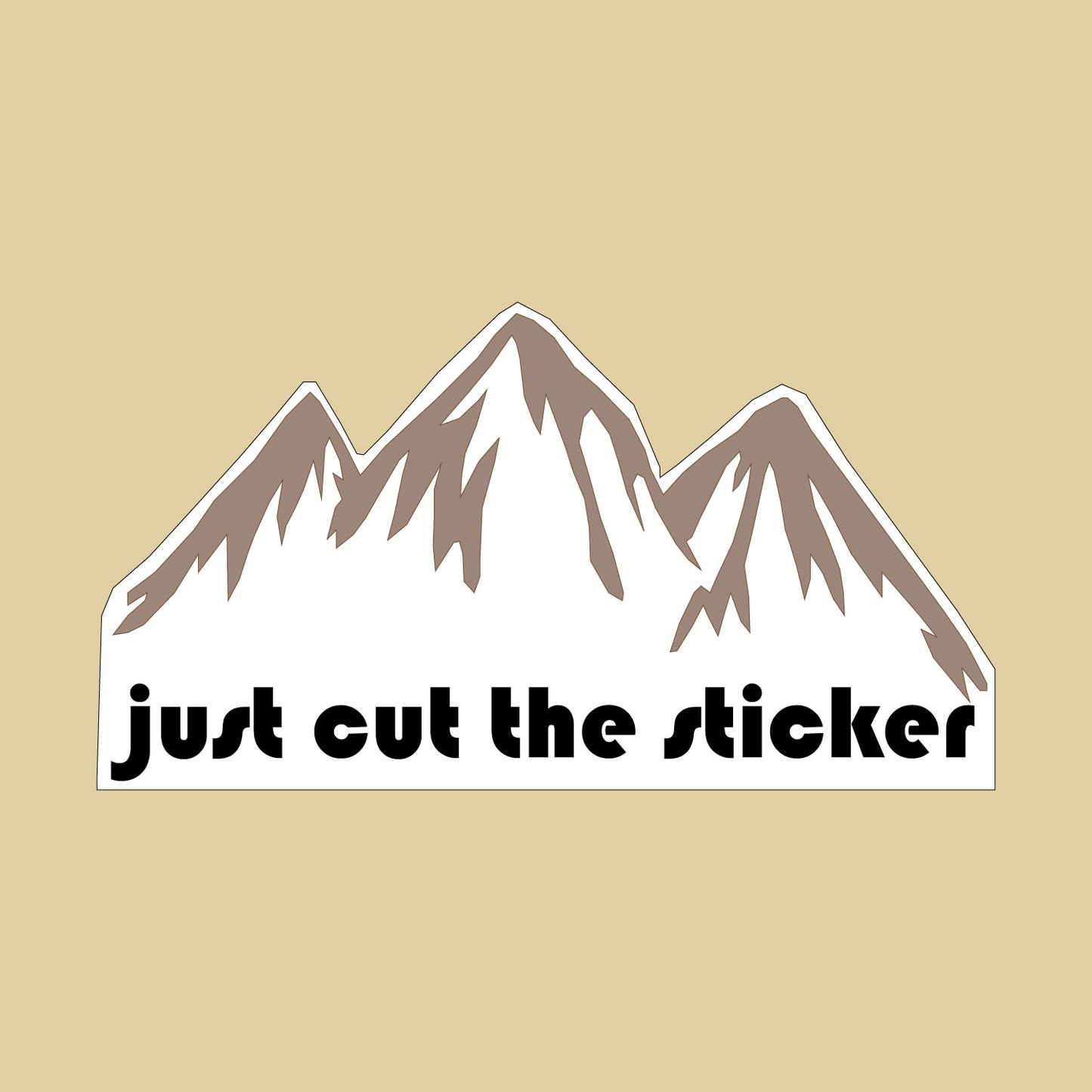 Custom shape stickers