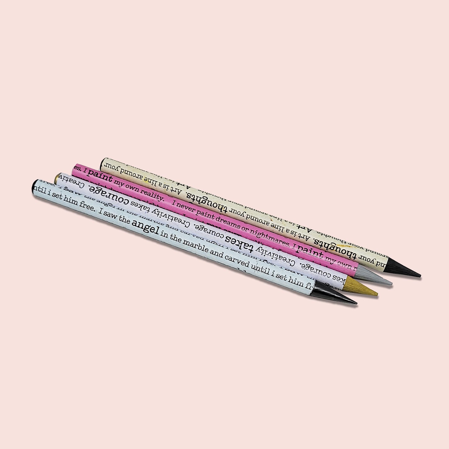 4 Woodless Graphite's set with Illustration