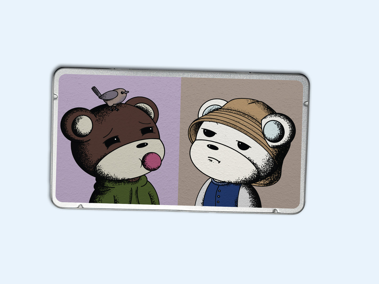 A More Bears Tin Box,  12 Coloring Pencil Set