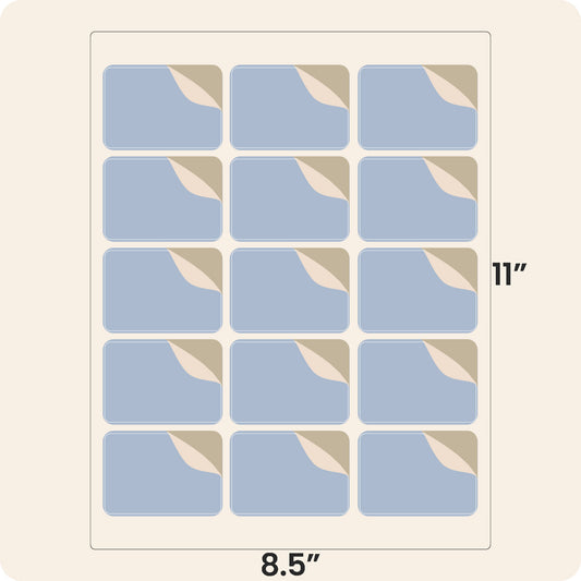 Rectangle sheet labels