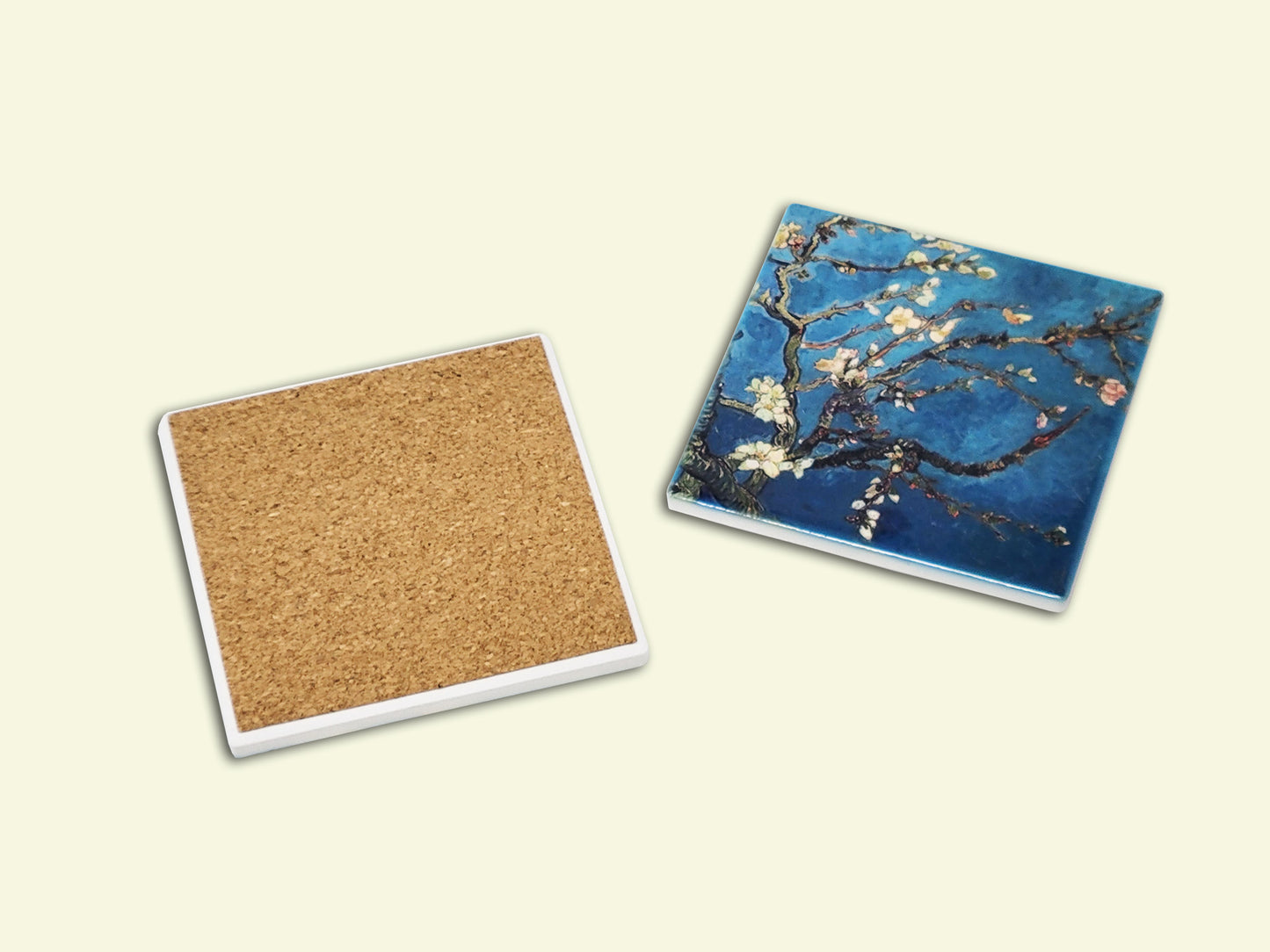 Ceramic Coaster with Art Inspired by Van Gogh
